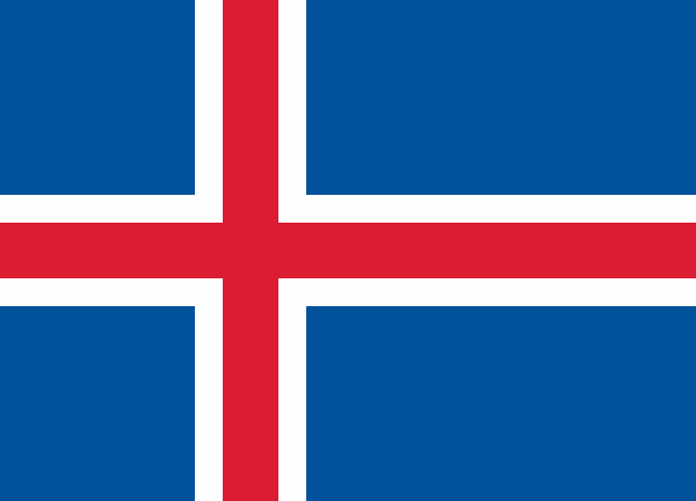 Vlag IJsland - 100x150cm Spun-Poly